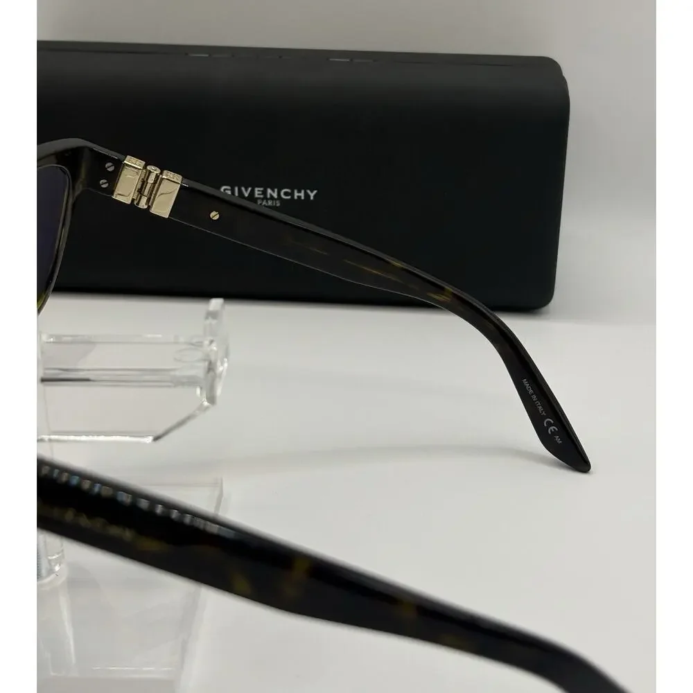 Givenchy GV 0162 086 Sunglasses Tortoise Gold Black Lens 135mm Italy